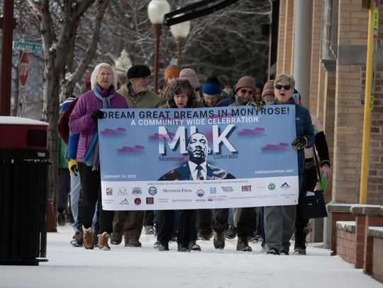 Montrose celebrates first community-wide Martin Luther King Jr. Day with awards, art projects, a march and more