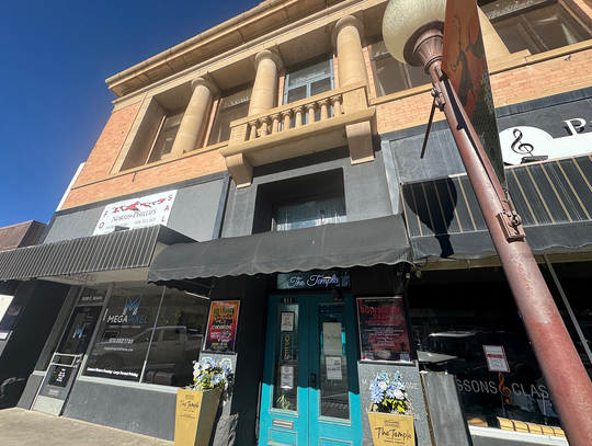 The Temple is listed for sale in downtown Montrose at just under a million. Several other downtown properties are also listed.