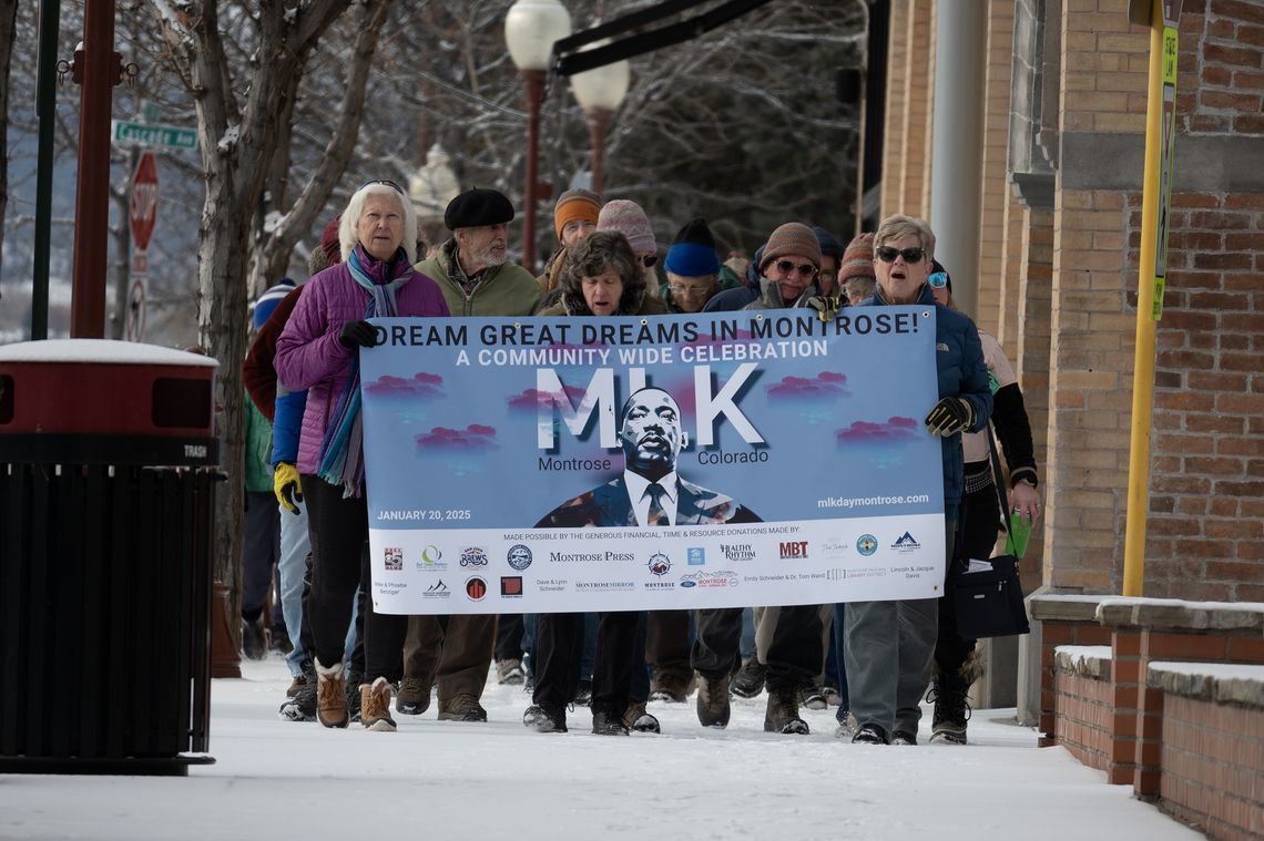 Montrose celebrates first community-wide Martin Luther King Jr. Day with awards, art projects, a march and more